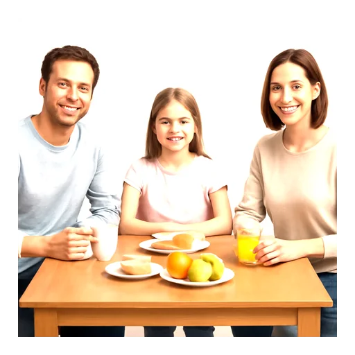 Illustrazione: fare colazione