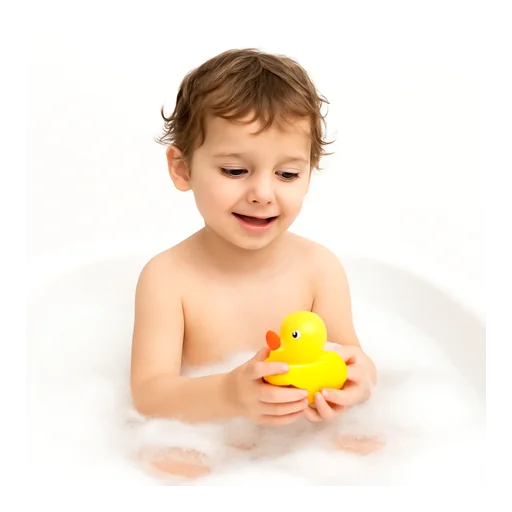 Illustrazione: fare il bagno