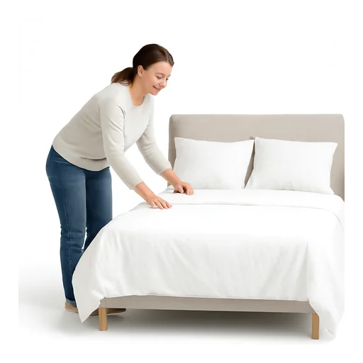 Illustrazione: fare il letto