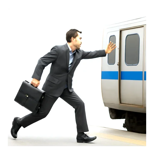 Illustrazione: perdere il treno