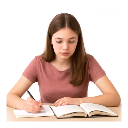 Illustrazione: studiare