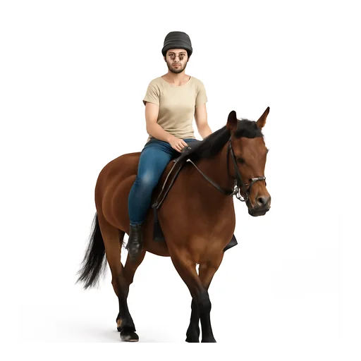 Illustrazione: andare a cavallo