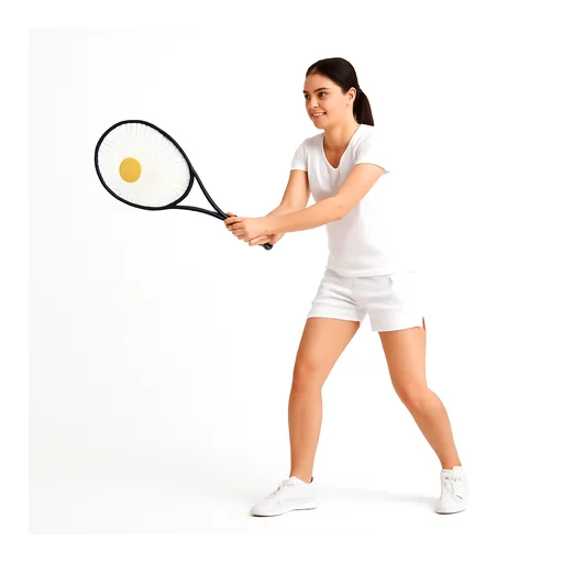 Illustrazione: giocare a tennis